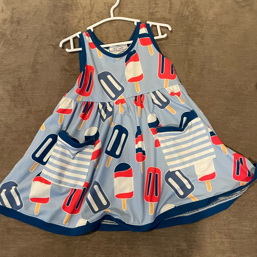 4th of July Popsicle Print Dress